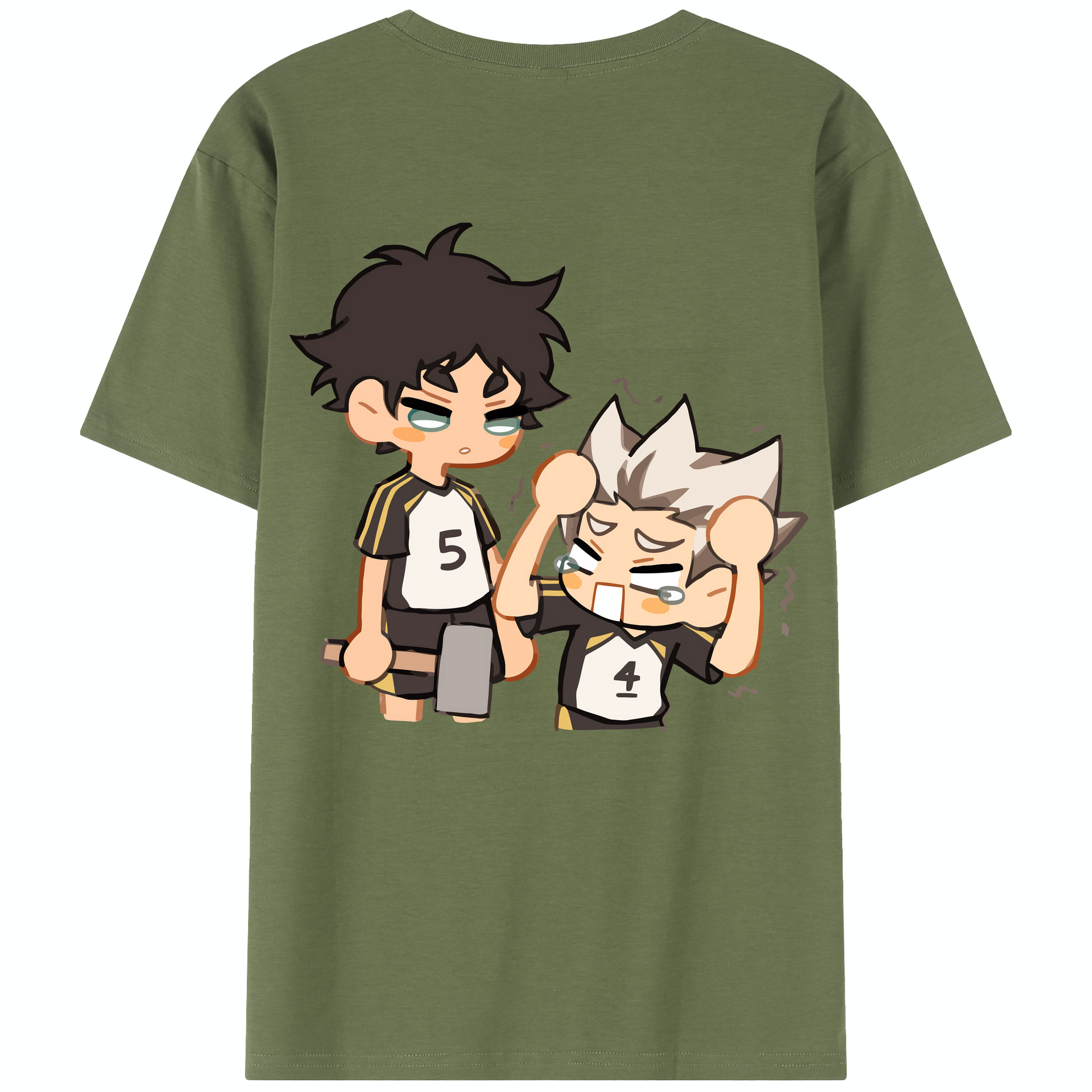 （画像用） ハイキュー!! Haikyu!! 綿100％半袖Tシャツ（背面プリント）